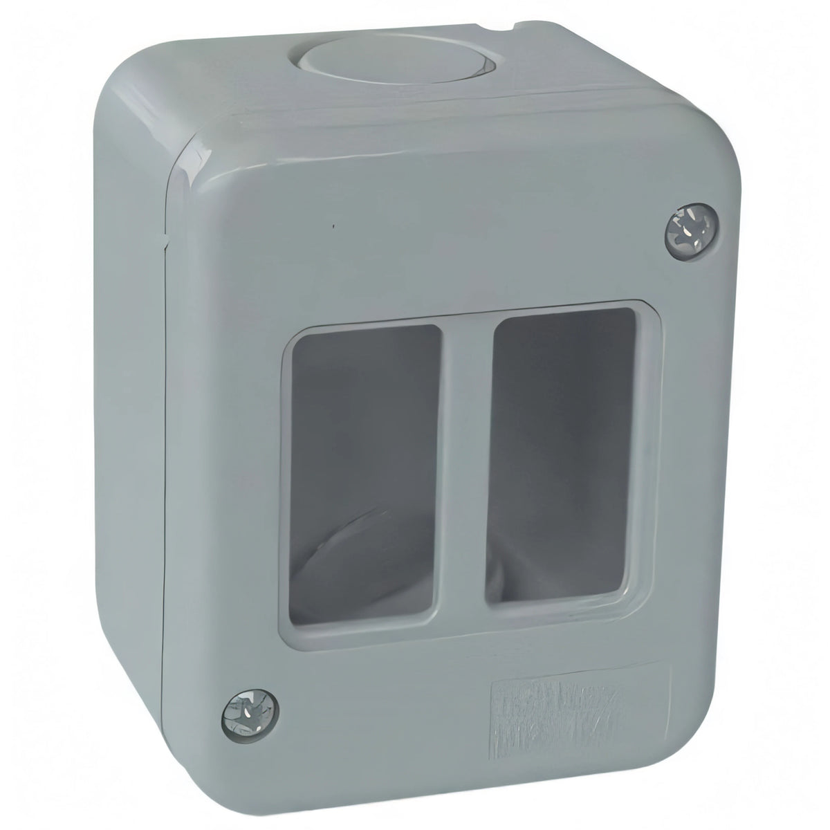 Scatola portafrutti a parete Marlanvil IP40 2 posti, serie Venus, grigio