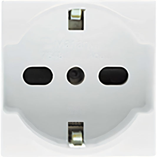 Presa Schuko con sicurezza Marlanvil Aqua serie Luna 2P+T 10/16A