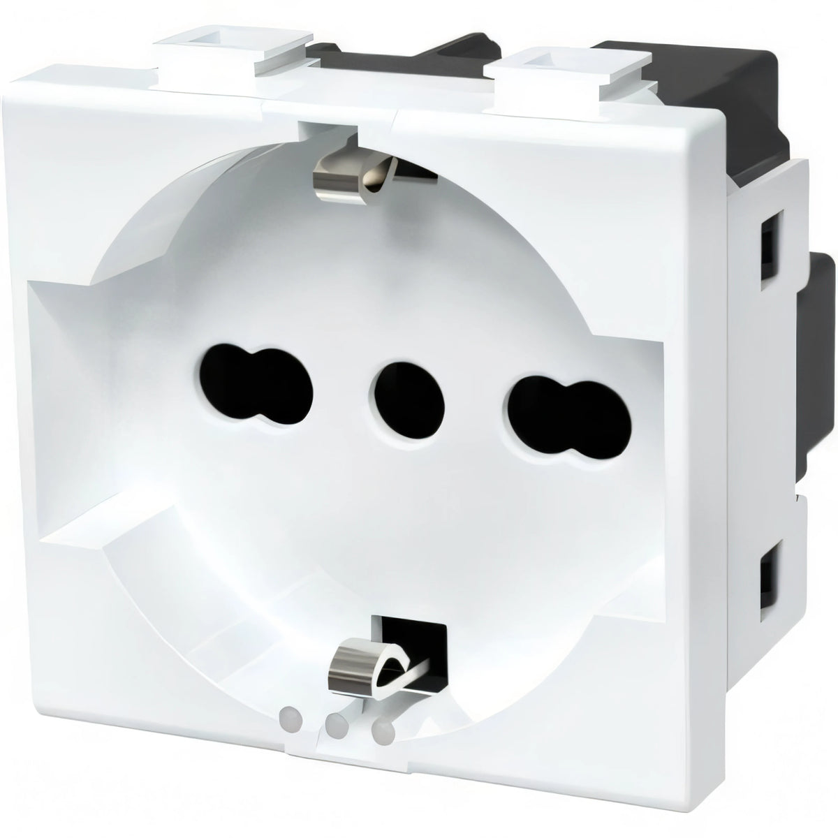 Presa schuko con sicurezza Aigostar bianca 2P+T 10/16A per serie Matix