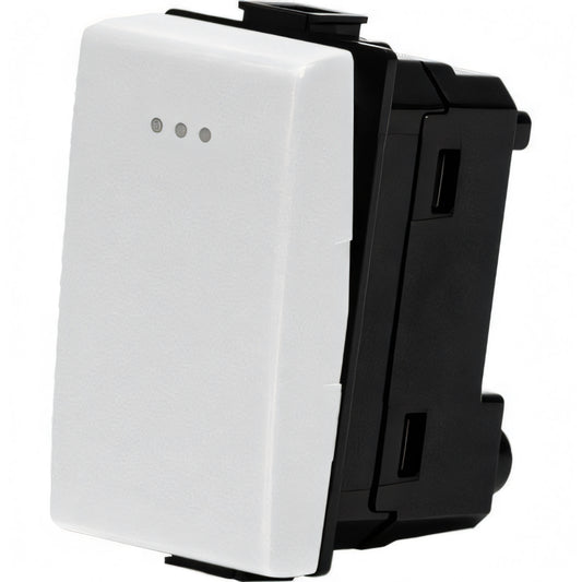 Pulsante unipolare Aigostar bianco per serie Matix