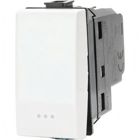 Invertitore unipolare Aigostar bianco 16A per serie civile Matix