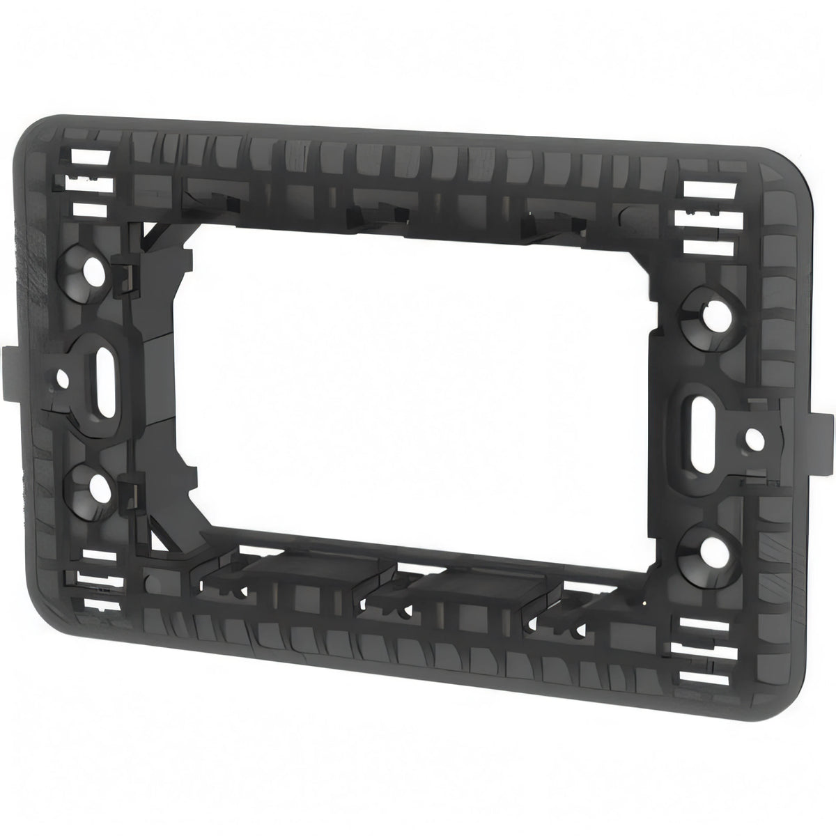 Supporto frutti Aigostar nero 3 posti per serie Matix