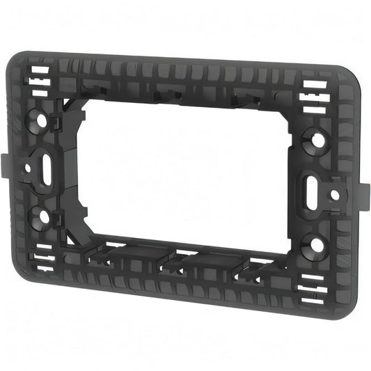 Supporto frutti Aigostar nero 3 posti per serie Matix