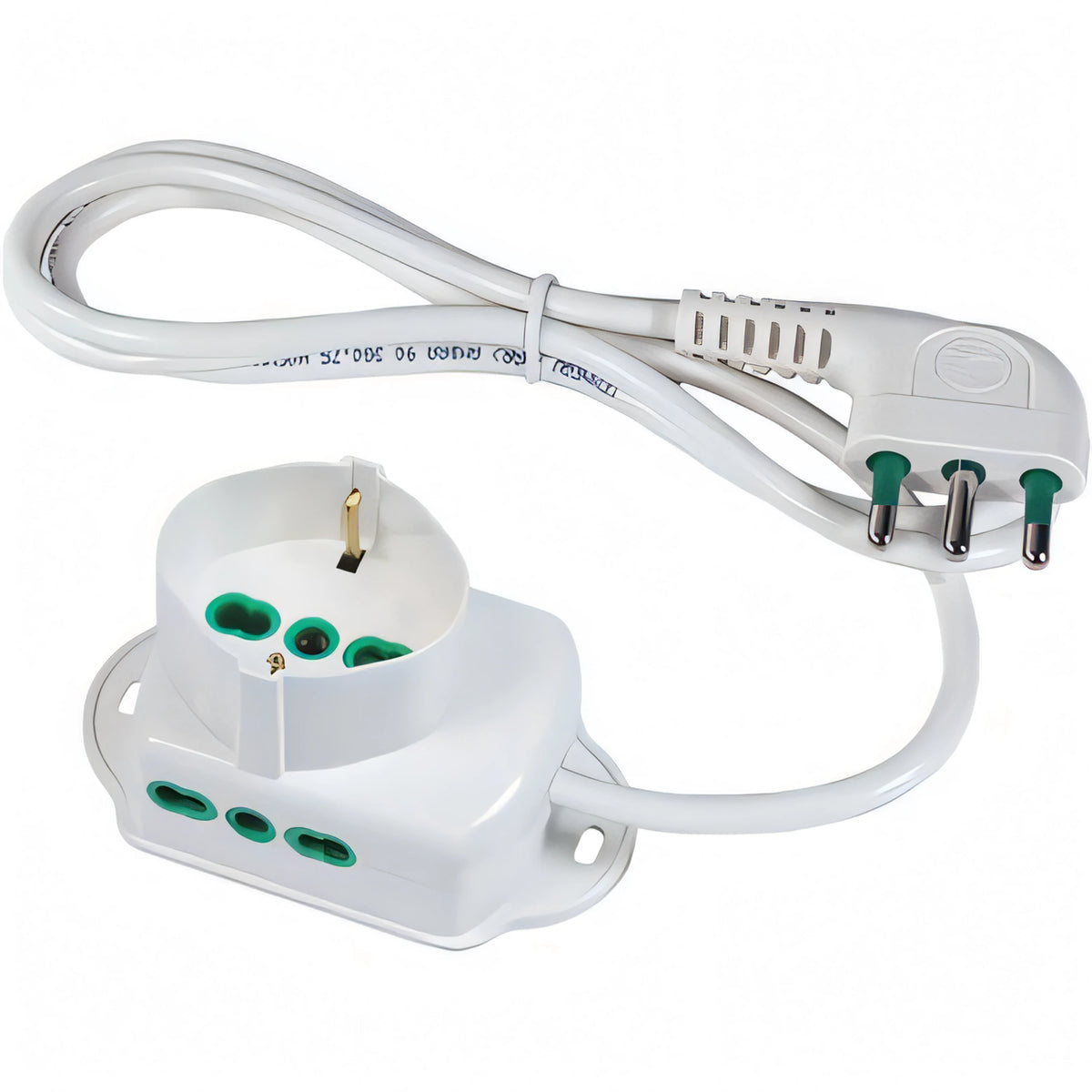 Multipresa Triax FME 3 prese bipasso/schuko con cavo 1,5 m