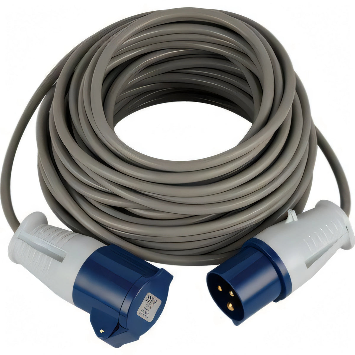 Prolunga industriale blu Electraline con avvolgicavo 10 m IP44 16A