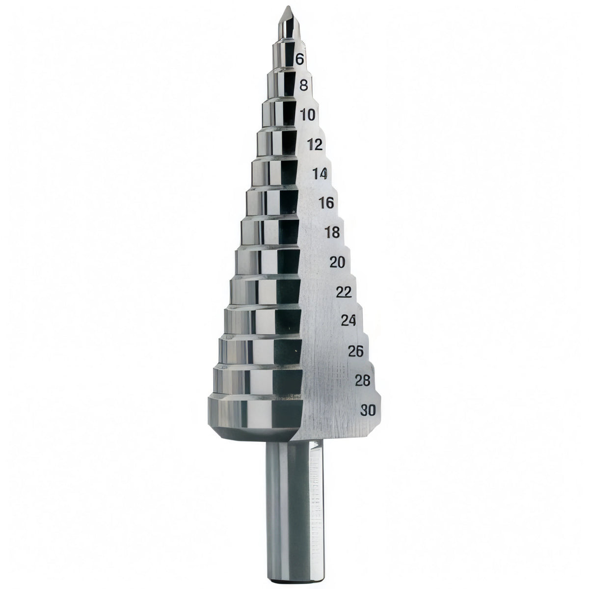 Fresa conica graduata HSS-G per foratura e allargatura lamiera, Ø4-30 mm