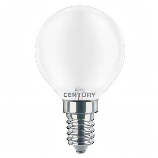 Lampadina LED a sfera Century Incanto Saten, E27, luce calda, vetro satinato