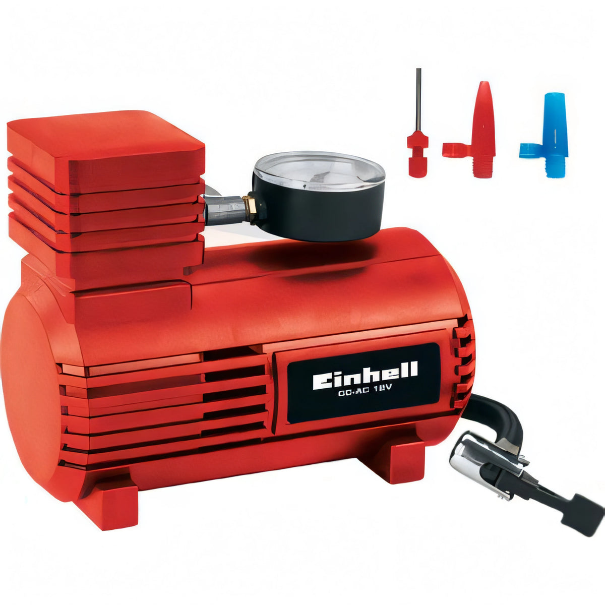 Compressore Einhell CC-AC 12V per auto con manometro e adattatori