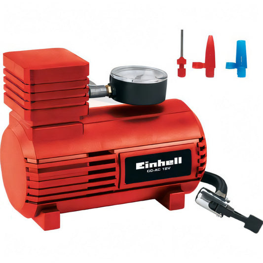 Compressore Einhell CC-AC 12V per auto con manometro e adattatori