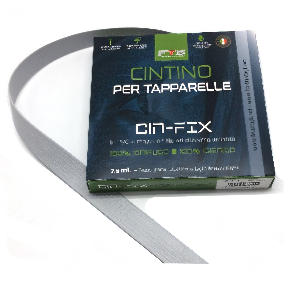 Cintino per tapparelle in PVC bianco animato in poliestere, 22 mm x 7,5 m