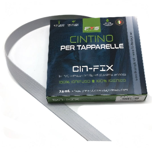 Cintino per tapparelle in PVC bianco animato in poliestere, 22 mm x 7,5 m
