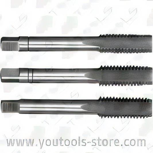 Maschio a mano Krino M5x0,8 cromo vanadio, set da 3 pezzi