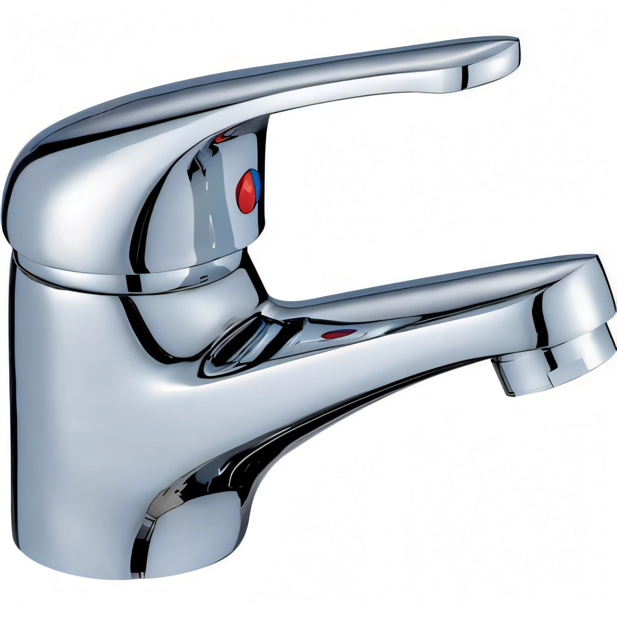Miscelatore monocomando Crolla per lavabo in ottone cromato con piletta 1 pollice e 1/4