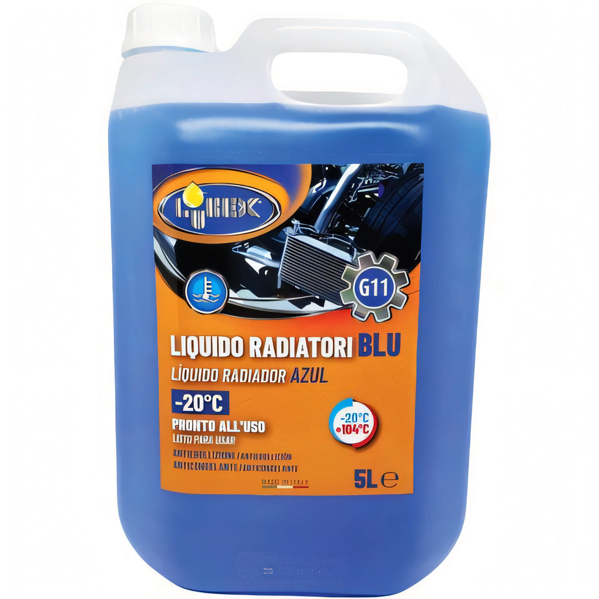 Tanica di liquido antigelo Lubex per radiatore auto, 5 kg, fino a -20°C