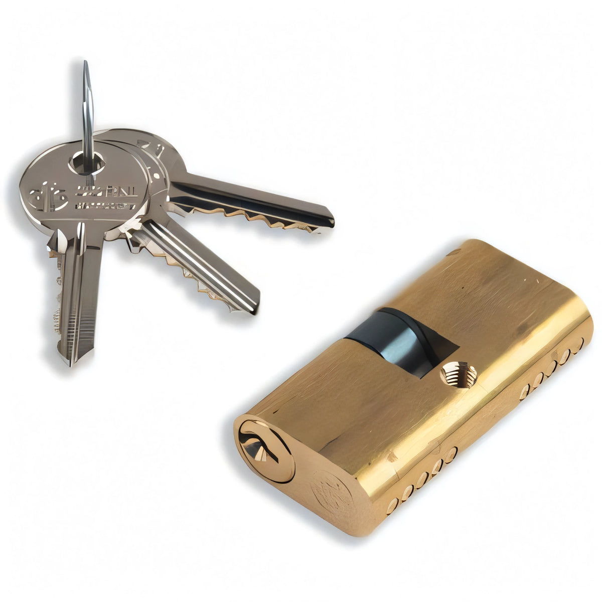 Cilindro ovale Corni 09010 in ottone, 54 mm (27+27), camma DIN