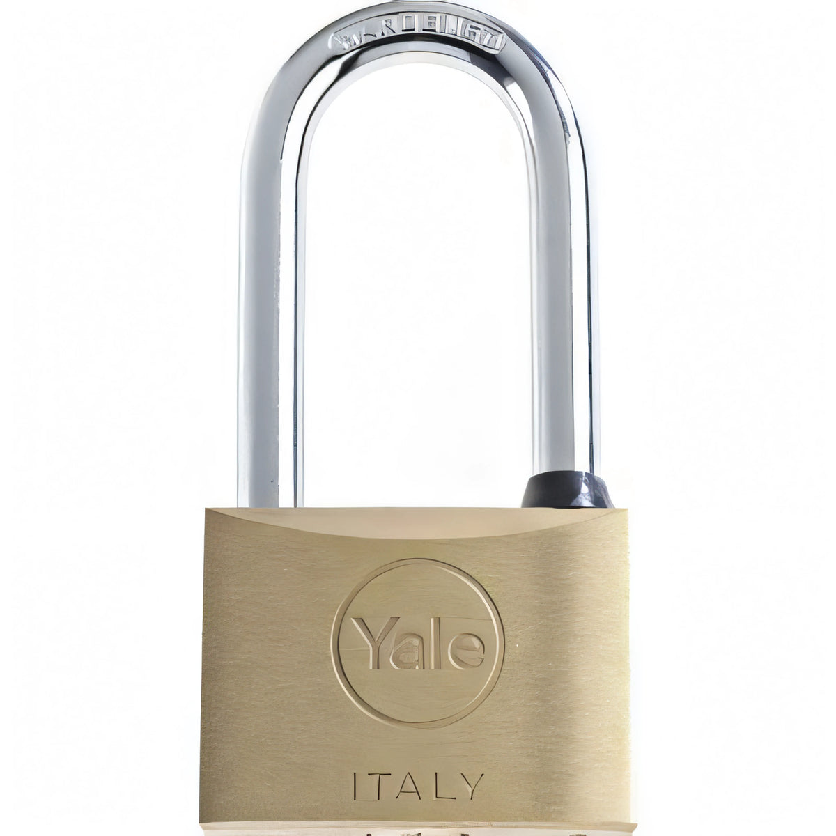 Lucchetto ad arco extralungo Yale in ottone, misura 30x40 mm