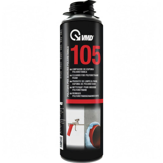 Pulitore per schiuma poliuretanica VMD, flacone con pistola da 500 ml