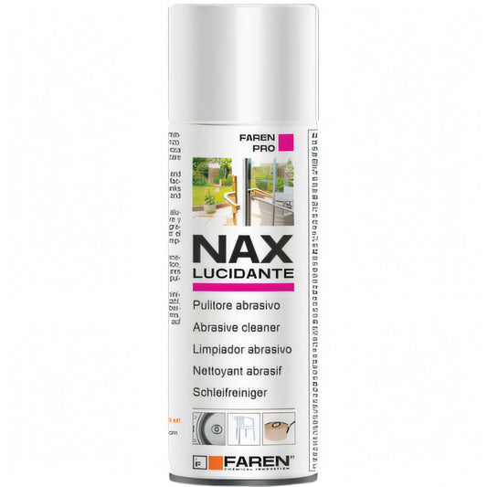 Bomboletta di pulitore lucidante abrasivo spray NAX Faren da 200 ml
