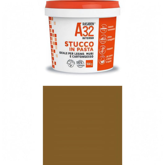 Stucco in pasta per legno K2 Rasaben A32, colore ciliegio, 500 g