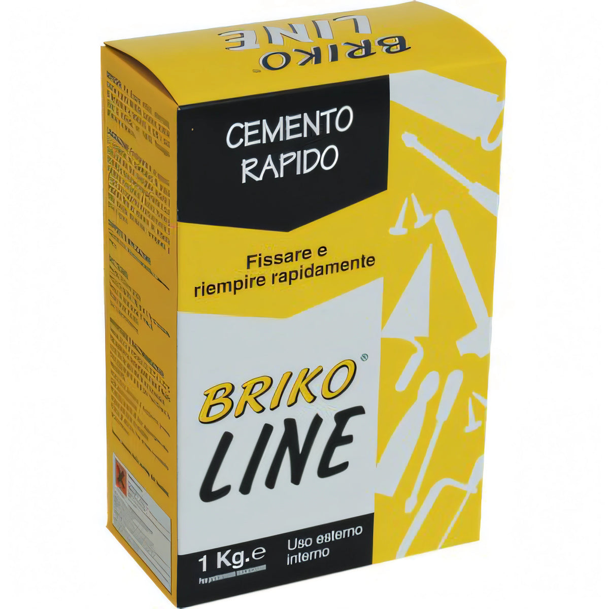 Cemento a presa rapida grigio scuro, confezione da 1 kg