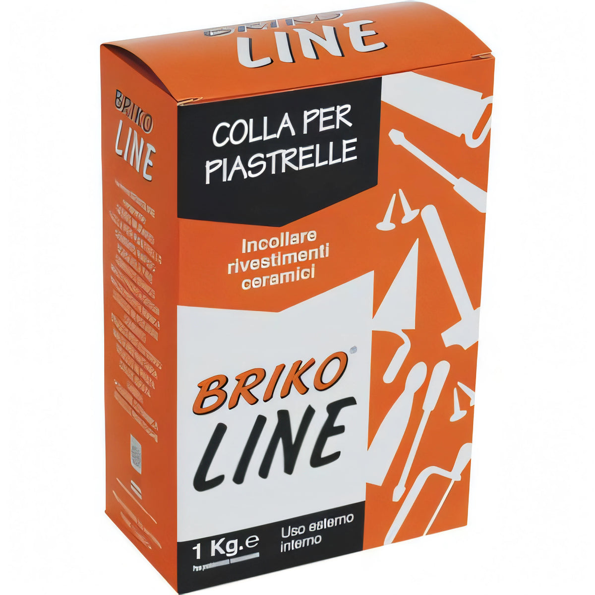 Collante in polvere bianco per piastrelle e maioliche, confezione da 1 kg