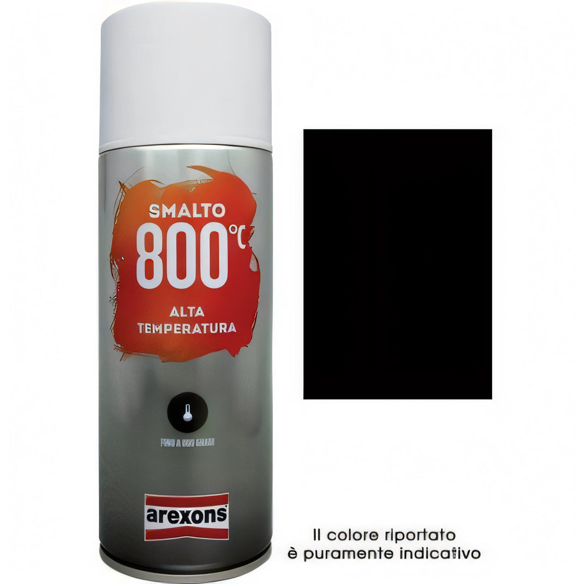 Bomboletta smalto spray Arexons alte temperature, nero 400 ml