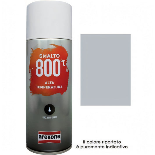 Bomboletta smalto spray Arexons alte temperature, alluminio 400 ml