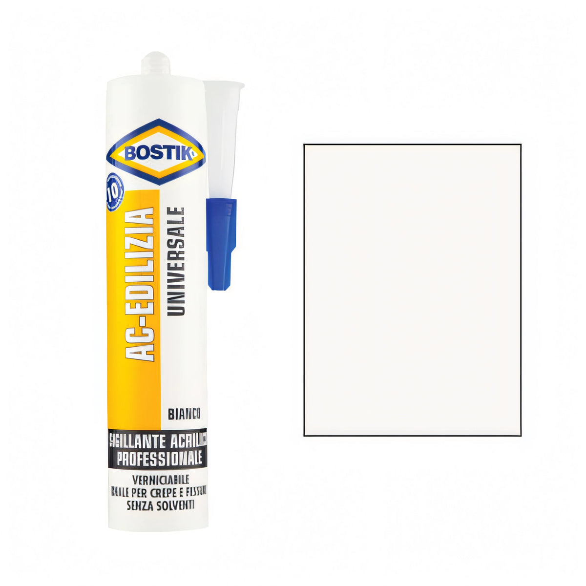 Cartuccia di silicone acrilico Bostik AC-Edilizia bianco 300 ml