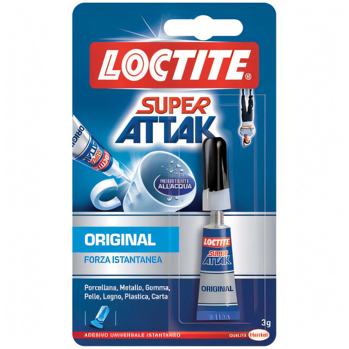 Tubetto colla cianoacrilica Loctite Attak Original 3 g