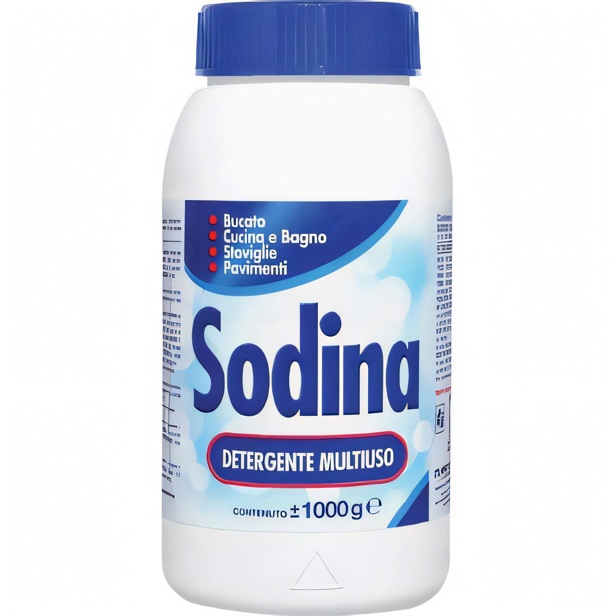 Sodina, detergente multiuso in polvere, barattolo da 1 kg