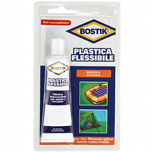 Colla Bostik per plastica flessibile, tubetto da 50 g