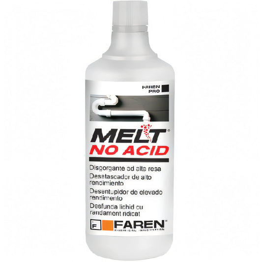 Flacone di disgorgante liquido Melt No Acid Faren da 1 litro