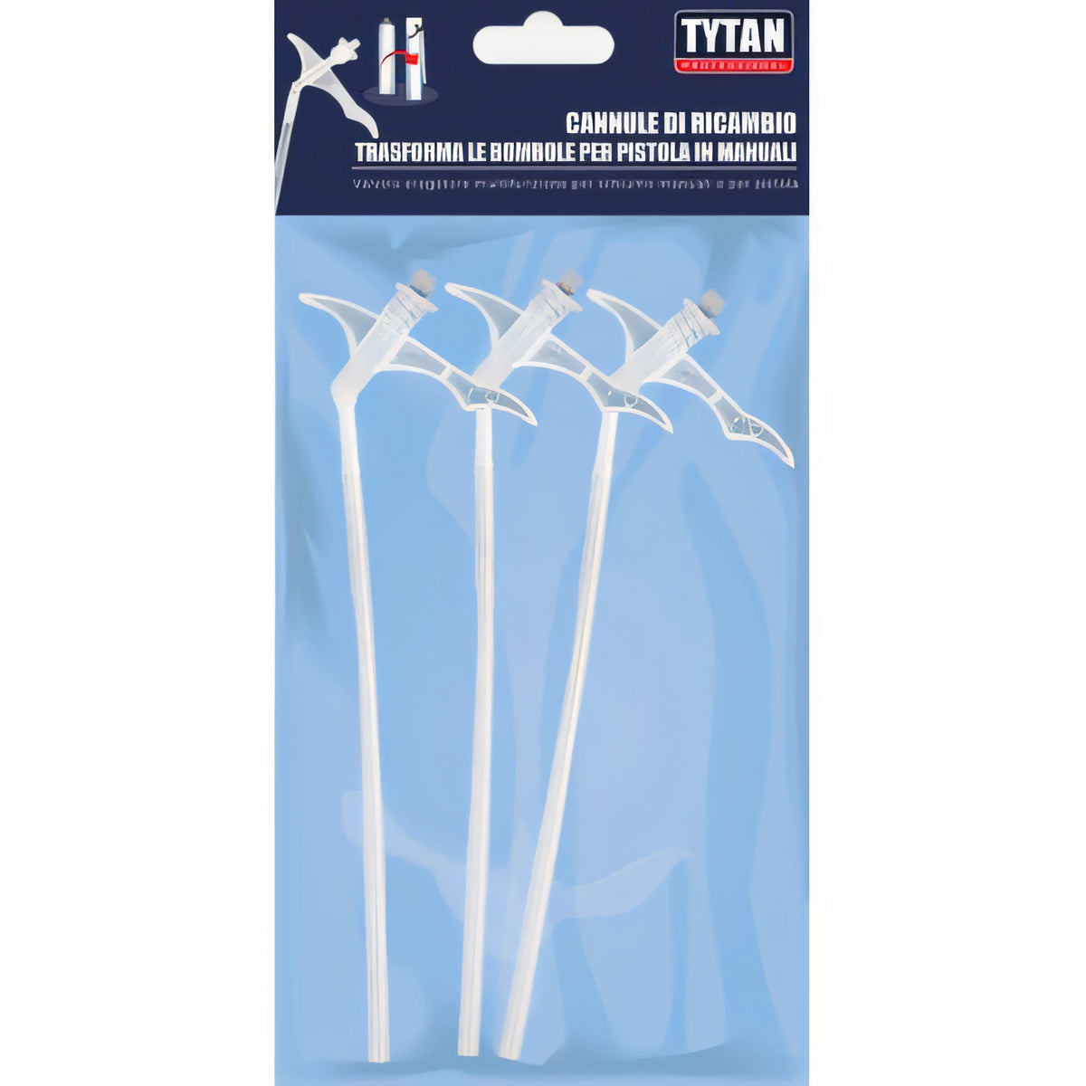 Confezione di beccucci di ricambio Tytan per schiuma poliuretanica, 15 cm