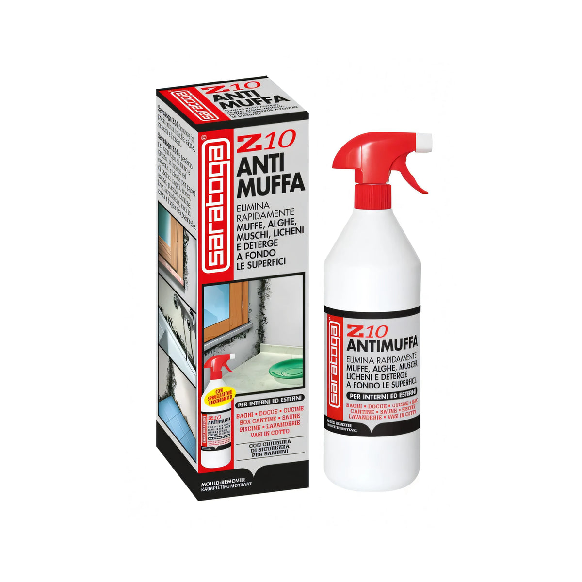 Flacone trigger Z10 Saratoga elimina muffa 1000 ml